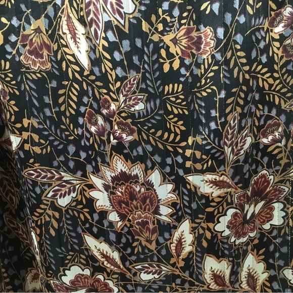 Lulus Womens S Mini Dress Shift Lovely Black Floral Printed Long Sleeve Chiffon - Picture 7 of 8